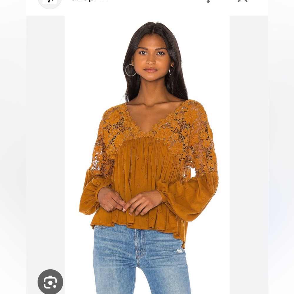 Free People Lina Lace Top
